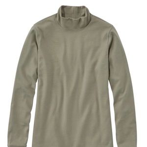 Karen Scott New Woman's Olive Green Mock Neck Long Sleeve Tee